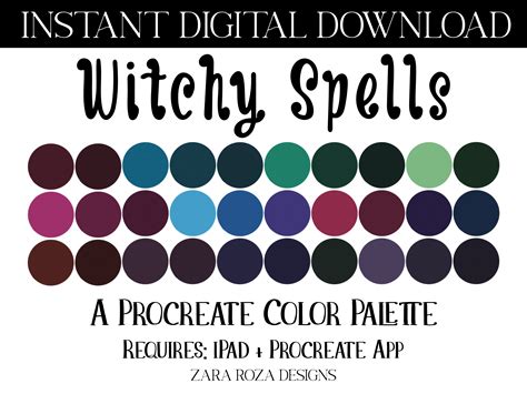 Witchy color palette